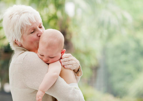 Grandparent and child
